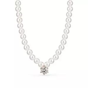 도로시 14k 모이사나이트 캐럿 스와진주 비드 목걸이 6mm)_2CT