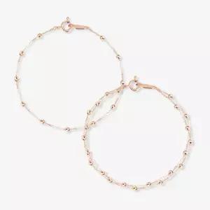 도로시 14k 통통볼 트윗체인 팔찌 A타입 16.5cm)