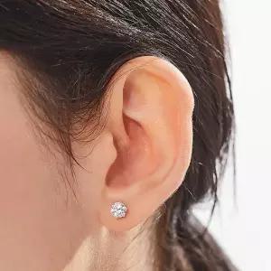 도로시 14k 클래식 랩 다이아몬드 귀걸이 5부_IGI감정서)
