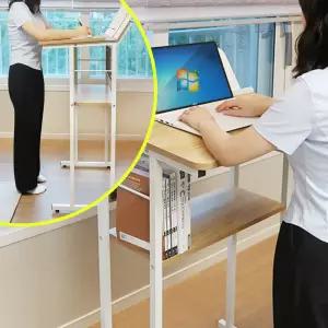 스탠딩 서서공부하는 공부 책상 졸음방지 기립 조립식 고등학생 데스크 허리통증완화 작업대 키높이 독서