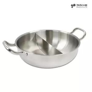 키친아트 이지 IH 인덕션가능 스텐레스 반반냄비 30cm