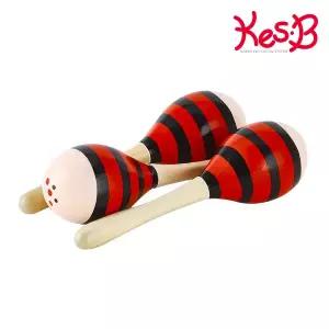 [보리보리/캐스B]맑은소리 원목마라카스3종(1657)(색상랜덤)