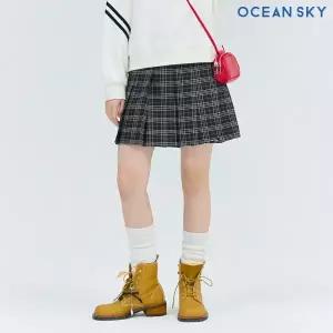 여아 체크 플리츠 스커트-DEJG6251B03