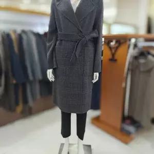 리버시블 체크 핸드메이드  코트