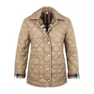 [버버리] 여성 달리 다이아몬드 퀼팅 재킷 DALRY 8084195 (CAMEL)