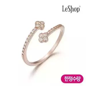 [르샵주얼리] 14K 더블 쁘띠 클로버 반지(GoldPlated)_LJ5070BRR