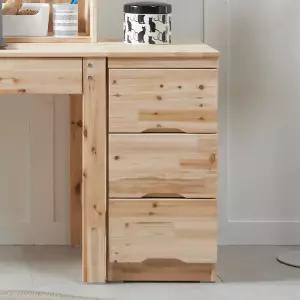 삼나무 원목 3단 서랍장 DF925905