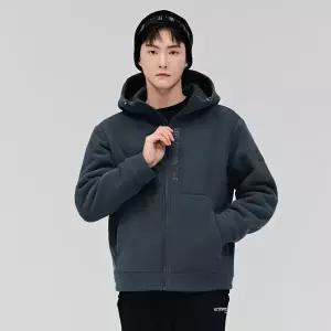 공용 폴라폴리스 보아 본딩 후드집업-DFZU4303D0G