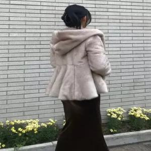 [주폭]후드밍크코트 fur 아우터 겨울아우터