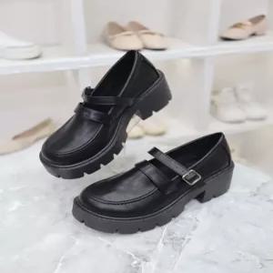 모즈 가보시 메리제인 통굽 로퍼 슈즈 6cm MDBL56698GN