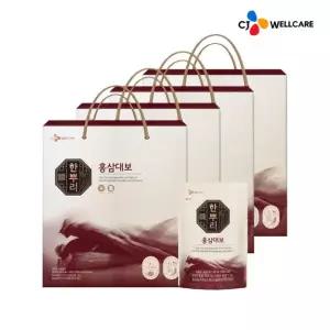 [신세계라이브쇼핑][CJ공식] 한뿌리 홍삼대보(40ml*24포) 4박스