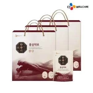 [신세계라이브쇼핑][CJ공식] 한뿌리 홍삼대보 24포 3박스