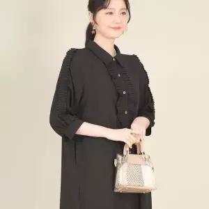 애비뉴투지 엄마옷 베르 플리츠 앞마이 봄 가을 칠부 정장 원피스 K03521