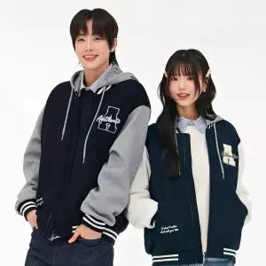 [본사]공용 후드 탈부착 바시티 점퍼-EARU4311B04