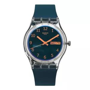 스와치 손목 시계 공용 젤리 BLUE AWAY SO28K700