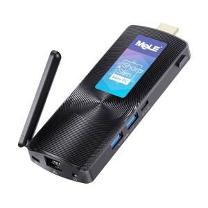 MeLE PCG02 팬리스 미니 PC 스틱, Celeron J4125 8GB 128GB 데스크톱 컴퓨터, 자동 전원 켜기 지원, Wi-Fi5 기가비트 이더넷, BT4 2 온 비즈니스, 오피스, 산업용, IoT,