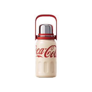 점_코카콜라 트래블 핸들 진공 보틀(베이지)800ml 컵포함