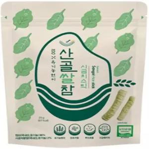 에코맘의 산골이유식 산골쌀참 시금치스틱 20g, 15개