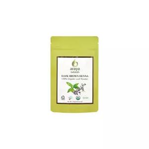 (USDA)유기농인증 아라야 내추럴(다크브라운) 천연헤나 염색가루 1개 100% 천연 성분 미국 유기농 인증 완