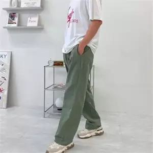 남자 밴딩 팬츠 루즈핏 트레이닝 데일리 남자 와이드 팬츠 캐주얼 통바지 여름 남성과이드 아노락