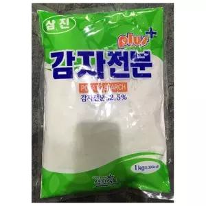 친절한탄씨 혼합감자전분 삼진 1k) 감자전분 감자가루 가루 식당용