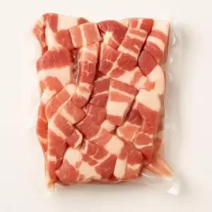 [S]더미트 수입산 듀록 한입거리 삼겹살 1kg 1팩