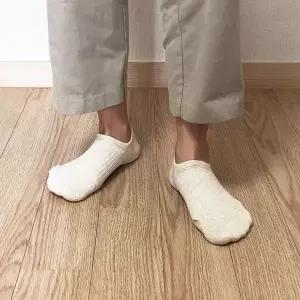 남성용 발목 골지 양말 베이지 WFIF41X