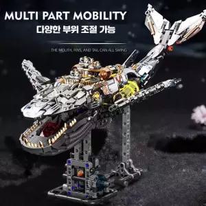 어린이 고래 동물 조립 블록 DIY 장식품 남아 선물