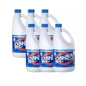 유한락스 레귤러 2L 6개 락스 표백제 소독제 살균제