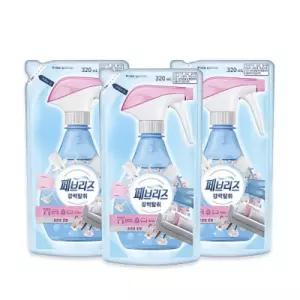 페브리즈 섬유탈취제 강력탈취 은은한 꽃향 리필 320ml x 3개