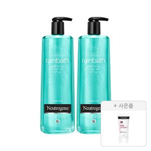 뉴트로지나 레인바스 오션 미스트 바디워시 473ml, 2개+증정(인텐스 리페어 시카 에멀젼 88ml, 1개)