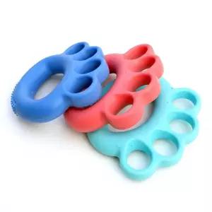 3컬러 실리콘 도넛 손가락 지압 약력기/손운동/악력기/기구/손목/운동/악력/손악력기/재활/운동기/근력기