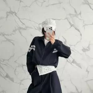 [하프클럽/]여성 레이스 크롭 스트링 바람막이 스포티 점퍼