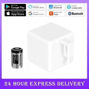 Tuya Zigbee3.0 스마트 Fingerbot 스위치 봇 원격 차고 커튼 버튼 로봇 푸셔 Alexa Google 홈 음성 보조와