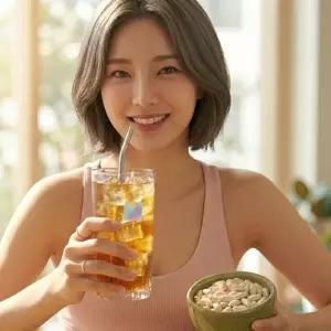 쥐눈콩이 흰강낭콩티 흰강낭콩차 삼각 1.2gx30개입 티백