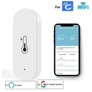Cozylife 앱 호환되는 실내용 WiFi 온도 및 습도 센서 1이 포함된 습도계 온도계  C 및 5% RH 정확도