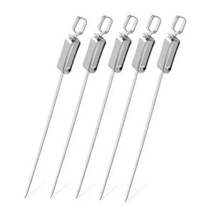 납짝 슬라이드 꼬치 꼬챙이45cm 5P 쏘세지 양고기 스틱 BBQ