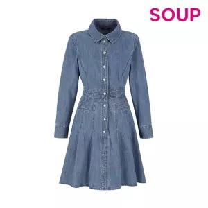숲 데님 핀턱 원피스 SA3OP35 438410