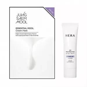 헤라 UV프로텍터 톤업 라벤더 SPF50+/PA++++ 40ml + 마스크 팩 1매