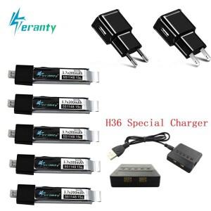 WLtoys V911 F929 RC 헬리콥터 3.7V 200mAh 용 충전기 세트가있는 배터리 용으로 업그레이드됨 551148 EU/U