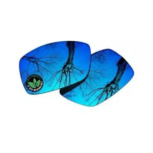 Raydi RayBan Liteforce RB4179 62mm 스퀘어 선글라스용 폴리카보네이트 교체 렌즈 - 아이스 블루 미러 -