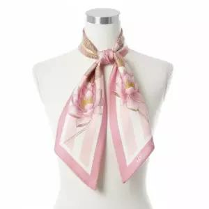 페라가모 SALVATORE FERRAGAMO 26SS 수련 프린트 실크 스카프 321238 790150)
