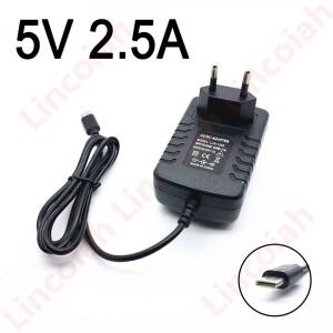 UGOOS X3 Pro CUBE PLUS 미디어 TV 박스용 USB C타입 충전기 전원 어댑터 DC 5V 2.5A 2500mA 1개