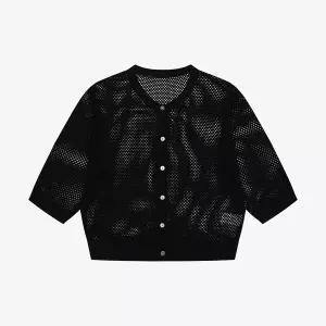 [베스띠벨리]그물짜임 니트 가디건 BKCCG2964