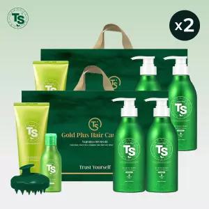 TS골드플러스 헤어케어세트 2박스(골드플러스TS샴푸500g*4개+프리미엄TS샴푸100g*2개+프리미엄TS트리트먼트