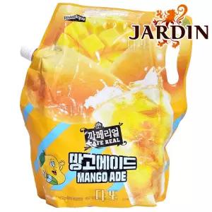 쟈뎅 대용량 까페리얼 망고에이드 파우치 1.5L