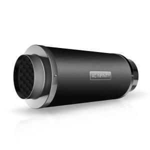 [미국배송] 실내 수경 재배 텐트 환기 시스템을 위한 AC 인피니티 인라인 덕트 팬 소음기 6인치 소음 감소 머플러 송풍기 소음기