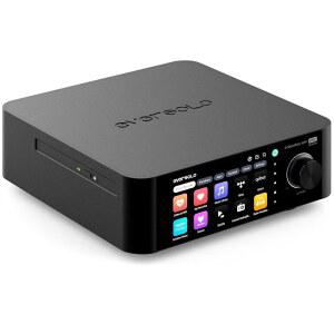 에버솔로 플레이 | DAC 및 앰프가 장착된 음악 스트리머 60W 2ch(8 ) / 110W 2ch(4 ) | 5.5인치 LCD 터치스크린, 지원실 보정 및 멀티룸 시스템, 스트림 코부즈, 타이드 앤 모어 | 블랙(CD 에디션)