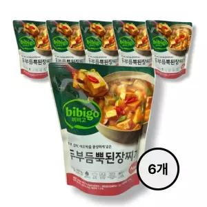 CJ 비비고 두부듬뿍 된장찌개 460g 6개