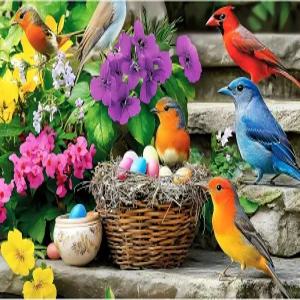 300피스 퍼즐 화려한 새 직소 벌새 친구 가족 활동 게임 나이트 선물을 위한 애호가 도전 20515인치